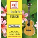 RC Strings UKT40 Ukulele Tenor set. Clear Nylon - Struny do Ukulele