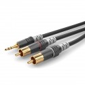 Instrument Cable | Mini jack / 2 x RCA, HICON - kabel instrumentalny 1.5m