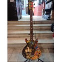 Defil Luna 22 - gitara basowa - pomalowana Frank Zappa
