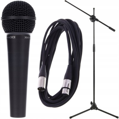 Mikrofon wokalny Behringer XM8500 zestaw statyw przewód SklepGram