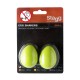 Stagg EGG 2 GR - shakery plastikowe zielone