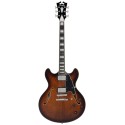 D'Angelico Premier DC Brown Burst - gitara elektryczna