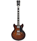 D'Angelico Premier Mini DC Brown Burst gitara elektryczna