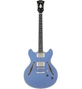 D'Angelico Excel DC Tour Solid Slate Blue - gitara elektryczna
