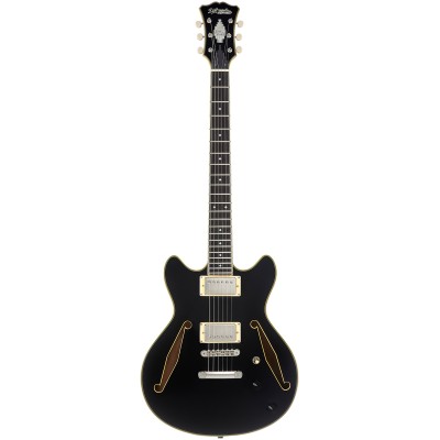 D'Angelico Excel Mini DC Tour Solid Black - gitara elektryczna