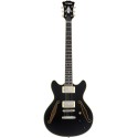 D'Angelico Excel Mini DC Tour Solid Black - gitara elektryczna