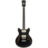 D'Angelico Excel Mini DC Tour Solid Black - gitara elektryczna