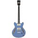 D'Angelico Excel Mini DC Tour Solid Slate Blue - gitara elektryczna