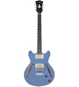 D'Angelico Excel Mini DC Tour Solid Slate Blue - gitara elektryczna