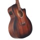 D'angelico Premier Fulton LS Aged Mahogany - gitara akustyczna 12-strunowa