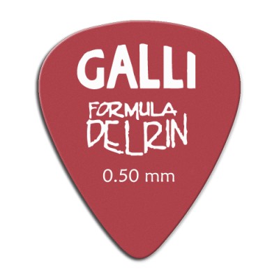 Galli Delrin D-51Y - kostki gitarowe 0,50 mm, 12 szt.