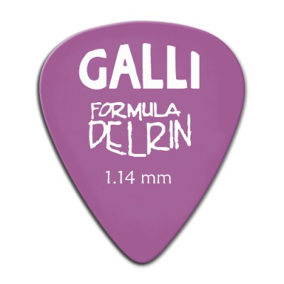 Galli Delrin D-51Y - kostki gitarowe 1,14 mm, 12 szt.