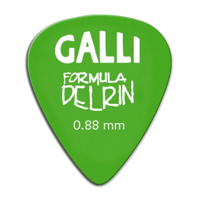 Galli Delrin D-51Y - kostki gitarowe 0,88 mm, 12 szt.