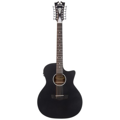 D'angelico Premier Fulton 12 LS Matte Black - gitara elektroakustyczna 12-strunowa
