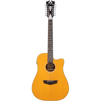 D'angelico Premier Bowery 12 LS Vintage Natural - gitara elektroakustyczna 12-strunowa