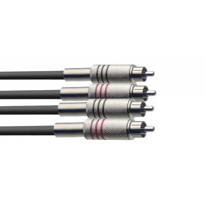 Stagg STC 6 C - kabel RCA - RCA podwójny 6m