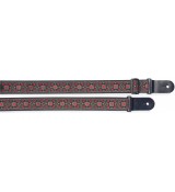 Stagg SWO-FLO RED - pasek do gitary, nylonowy