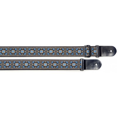 Stagg SWO-FLO BLU - pasek do gitary, nylonowy
