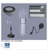 Studio w domu zestaw HSMC-001W + HSMA-201 + M-802USB + XA-214 + PRZEWÓD XLR 6m 