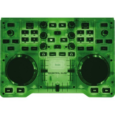 Hercules DJ Control Glow Green
