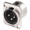 Hicon HI-X3DMM - wtyk XLR do montażu